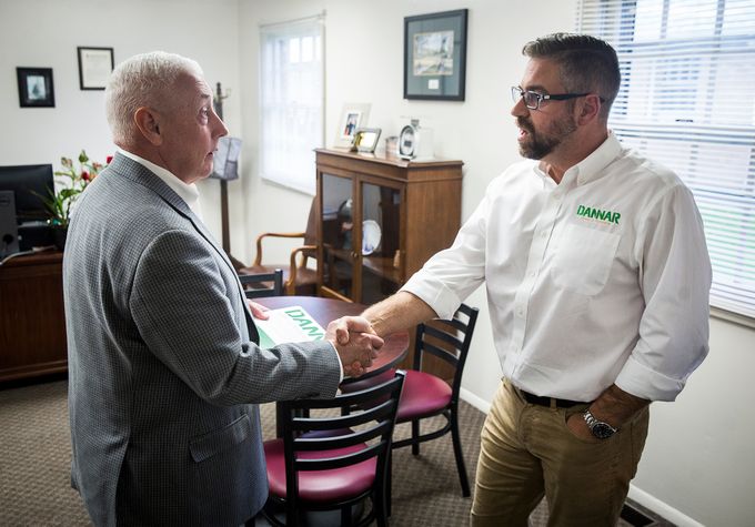 DANNAR’s Scott Crepeau with Rep. Greg Pence